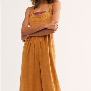free people beachy flowy overalls